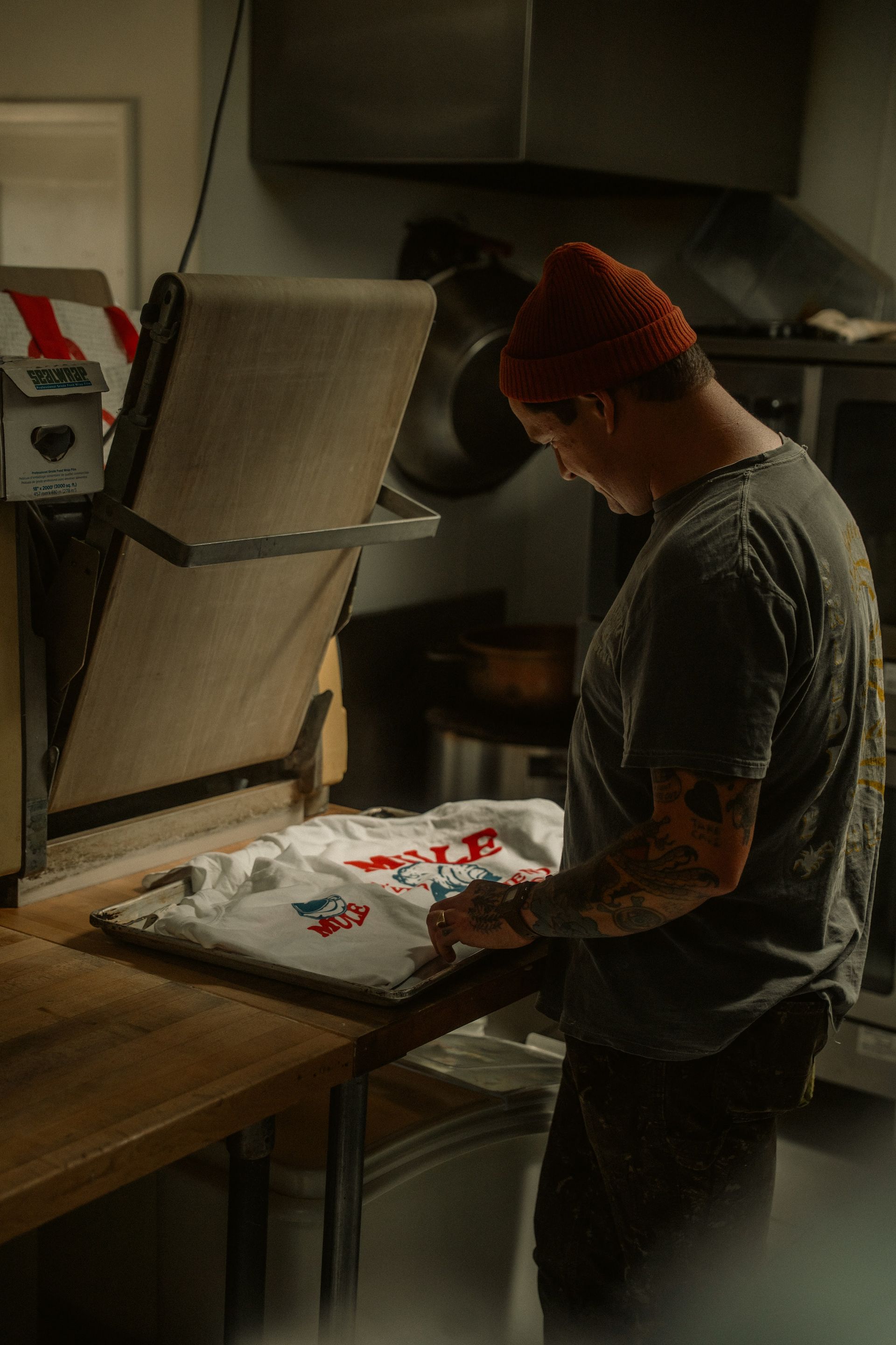 Custom screen printing and heat-press production